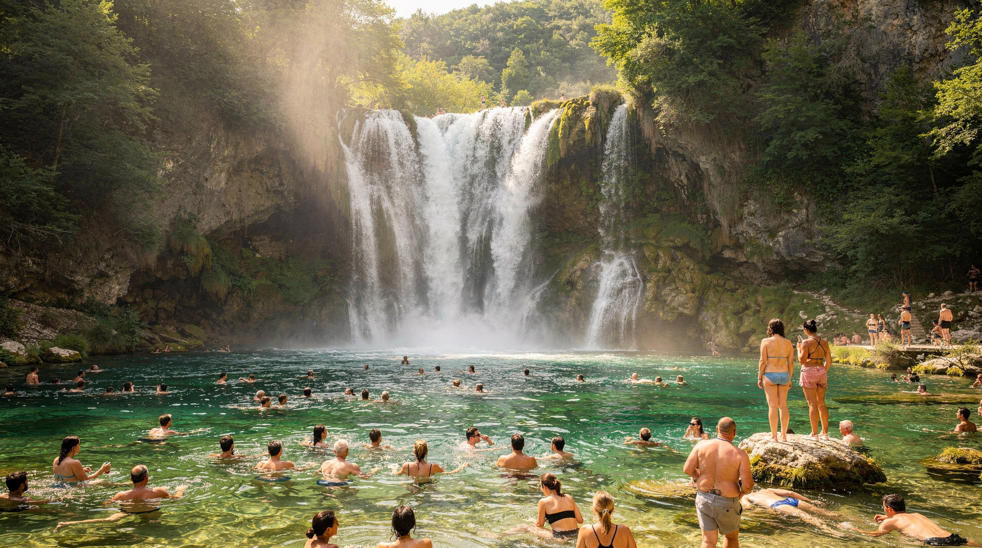 Kravice Falls in summer — what to actually expect — Kravice Falls is stunning but packed in July and August. Here is the honest guid