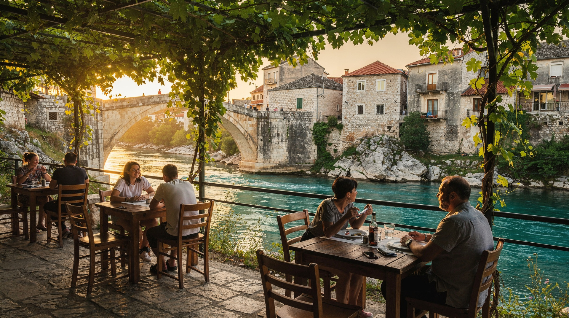 Beste restaurants in Mostar — Waar eten in Mostar: de beste traditionele restaurants bij de Oude Brug, lokale 