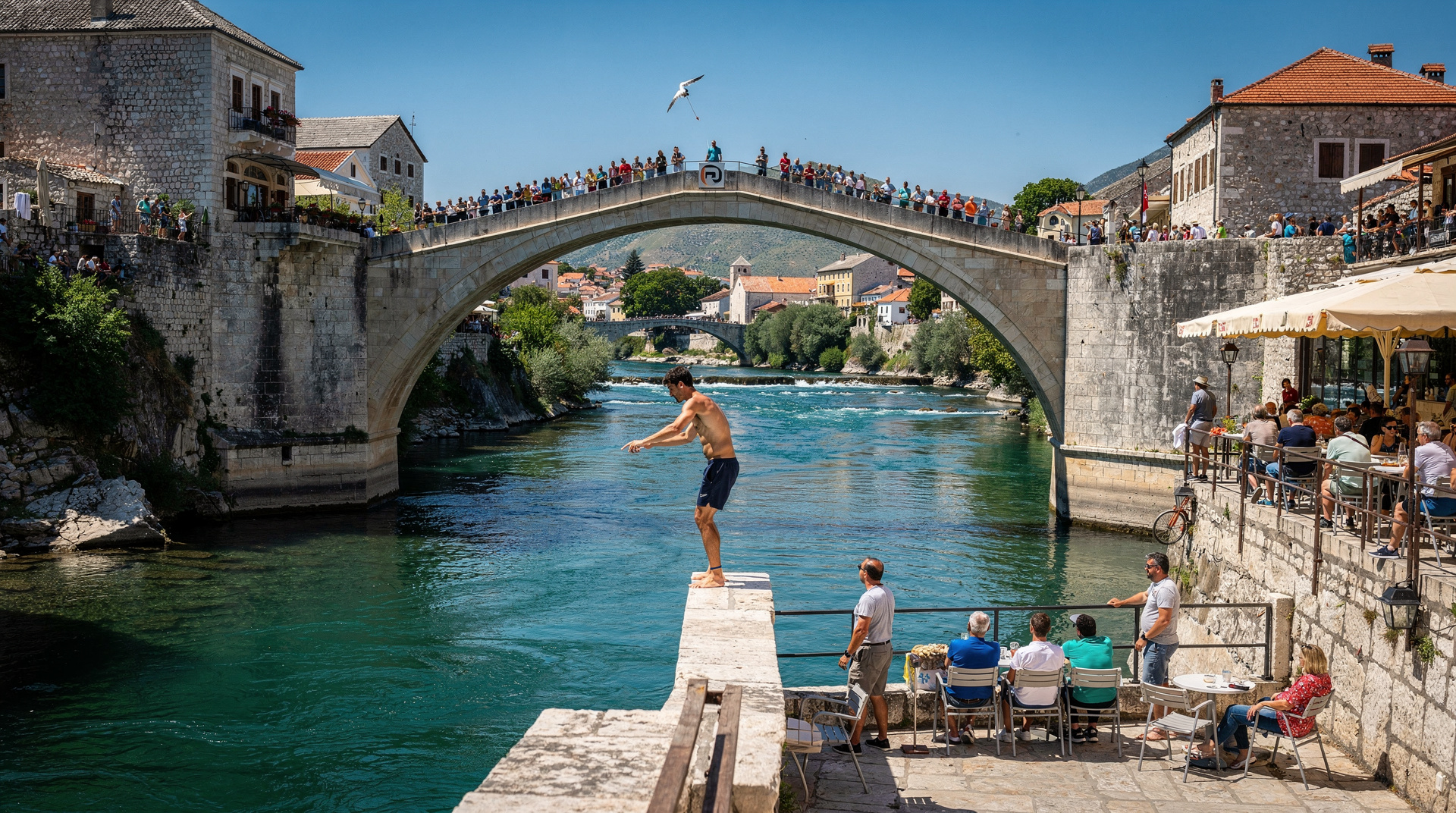 Mostar bridge divers truth