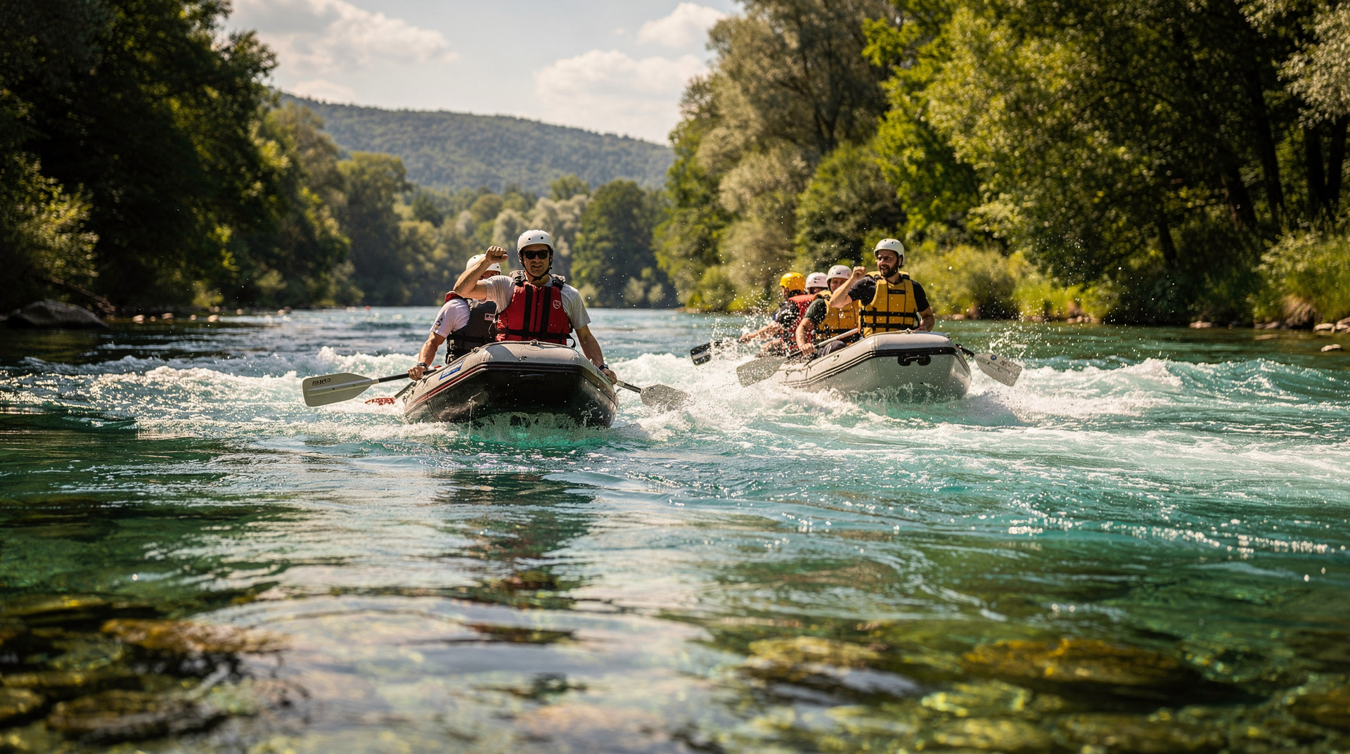 Guida al rafting sul fiume Una vicino a Bihać